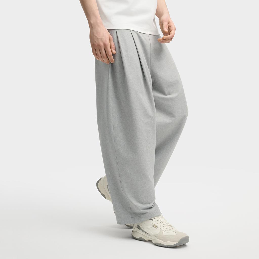 Fila Milano Series Fashion Casual Retro Basic Texture Skin-Friendly Simple Comfortable Versatile Knitted Sports Pants Men Bottoms F11M535601F-MG