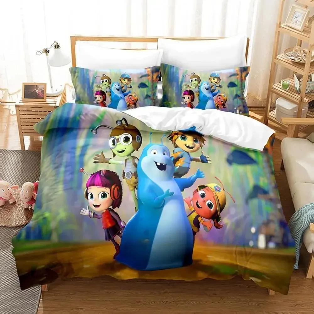 3D Print Anime Beat Bugs Printed Bed Set Duvet Cover Pillowcase Bedding Set Bed Linen Sheet Quilt Cover Full Queen King Size