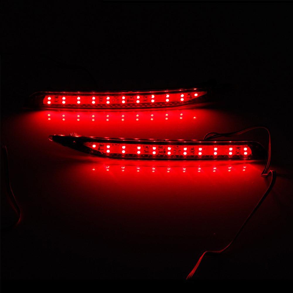 2pcs Rear Bumper Reflector Light Tail Brake Light for Honda Accord 9th 14-16