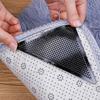 4PCS Mat Grippers Non-Slip Rubber Sticker for Tile Hardwood Floors