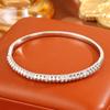 Copper gold-plated zircon inlaid snake  women's fashion trend does not fade  light luxury 