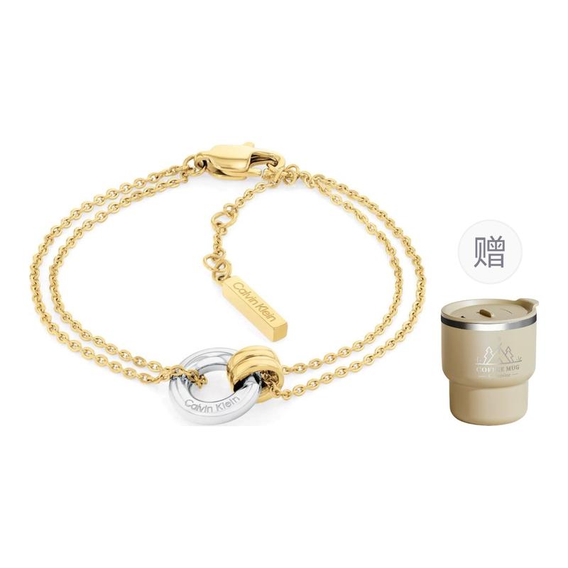 Calvin Klein Lucky Ring Transfer Stainless Steel Bracelet Women s Gold 10935525 35000632-golden F золотой
