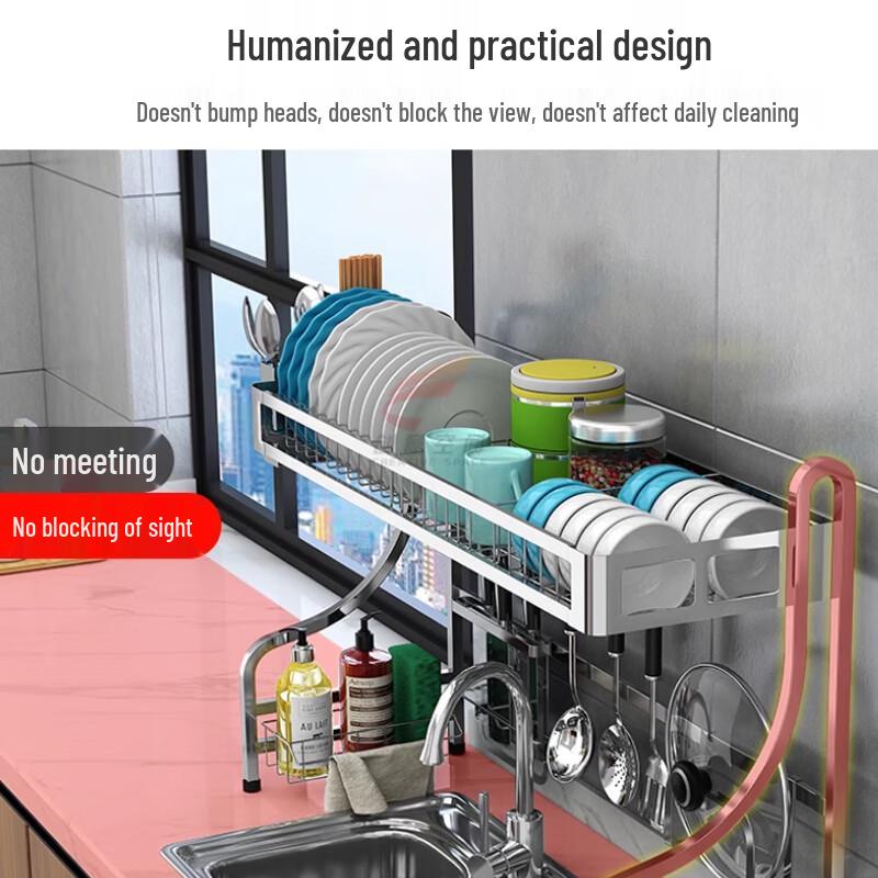 Kitchen Sink Countertop Dish Drying Rack