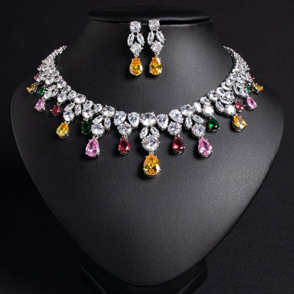 European and American Luxury Bridal Jewelry Set Necklace Casual Simple Chain Jewelry