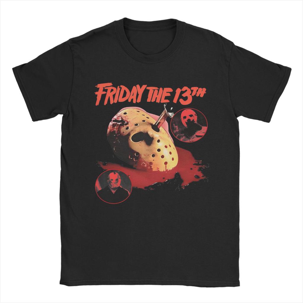 Jason Voorhees Friday 13th  T Shirt friday 13th Pure Cotton Clothing Funny Short Sleeve Round Neck Tees 4XL 5XL 6XL T-Shirt