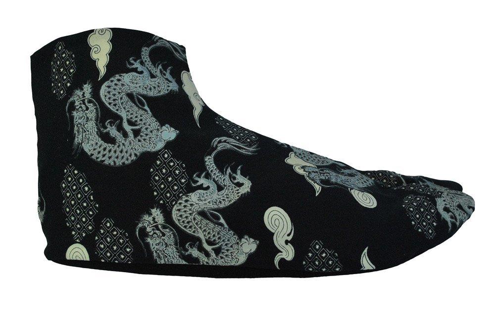 Musashino Uniform Samurai Tabi Black Dragon Socks, Unisex, Pattern, 091-kokuryuu (Size 28.0)