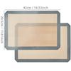2PCS Silicone Baking Mats for Oven, 42x29.5cm, Reusable Non Stick Heat Resistant Bakeware Sheets Liner,for Cookies Macaron Bread