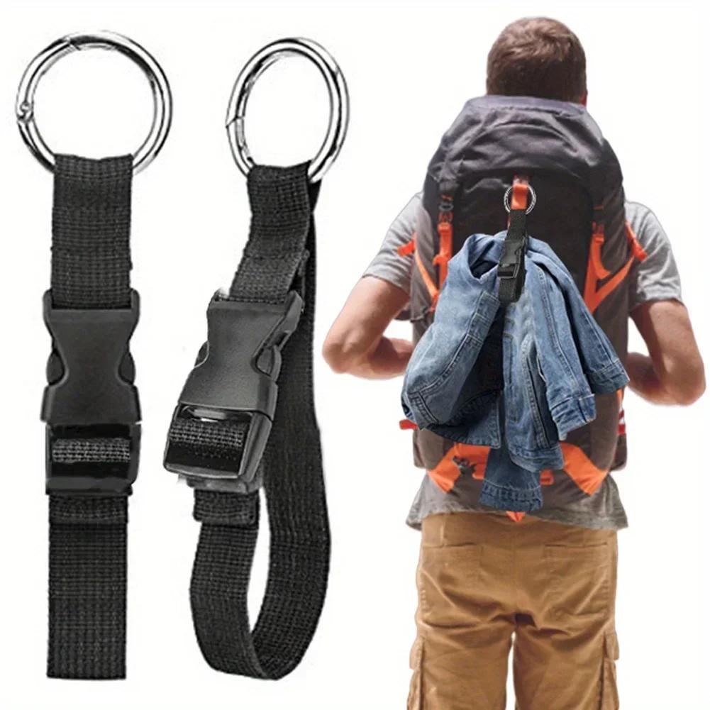 2Pcs Travel Luggage Fixed Strap with Release Buckle Portable Luggage Strap Anti-Theft Backpack External Belt Jacket Holder