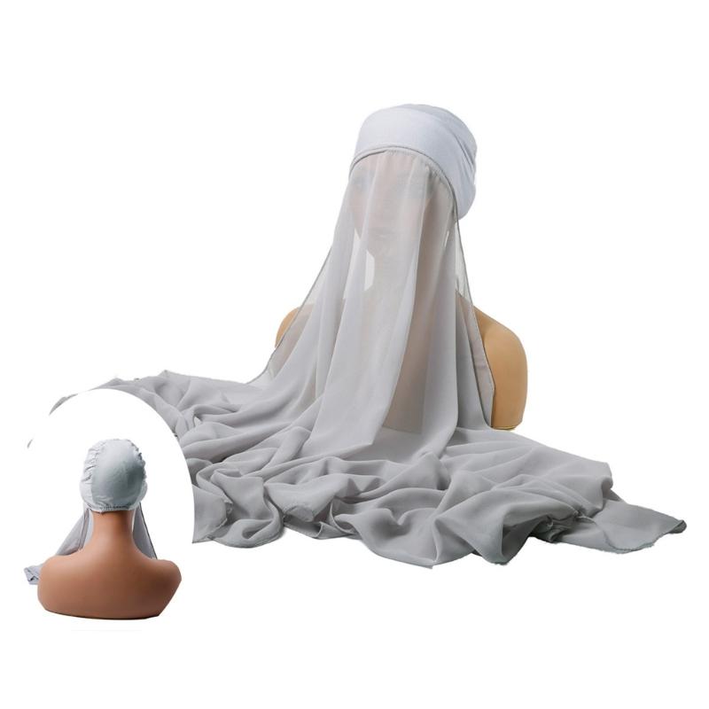 Elegant Draping Chiffon Scarf For Women Head Scarf Wrap With Natural Fall Enhances Style In Prom And Casual Event