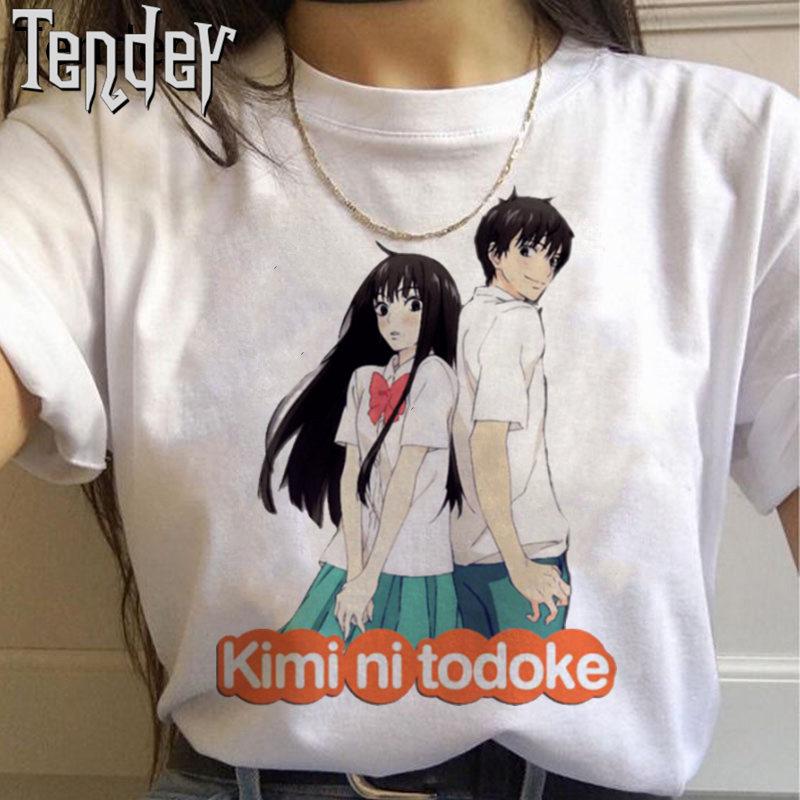 

Літня футболка Кімі Ні Тодоке жіноча мультфільм Y2k панк Смішна футболка хіп-хоп вуличний одяг Харуяку аніме футболка жіночий одяг XS