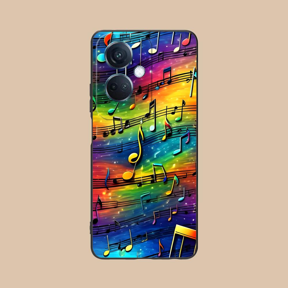 Musical Note Staff Mobile Phone Case for OPPO Find X9 X8 X7 X6 X5 X3 X2 Plus S Pro Ultra Lite Colorful Printing Cover Smartphone