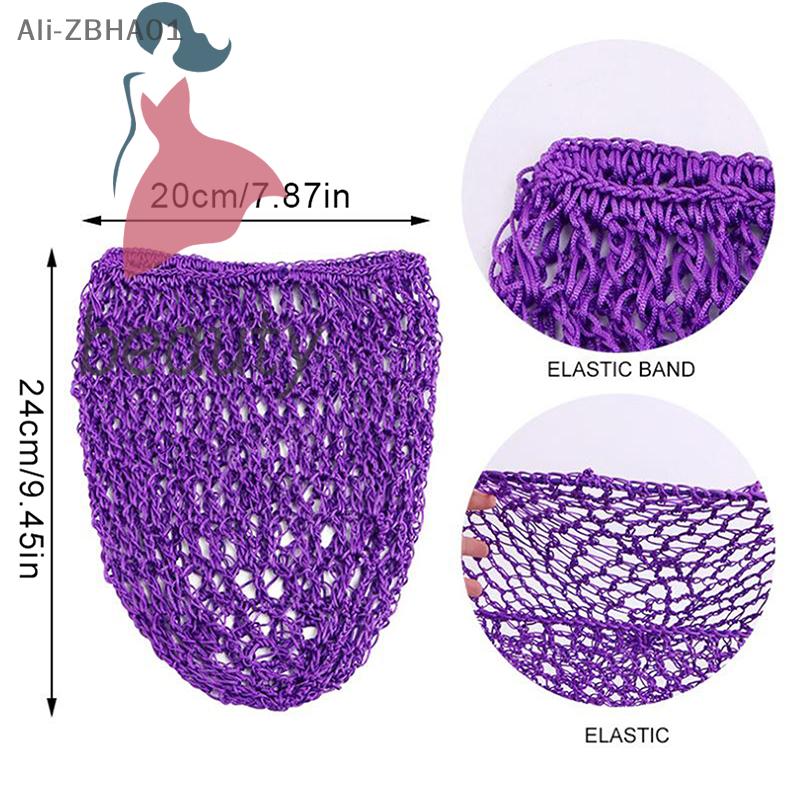 Sleeping Nightcap Turban Headwear Hair Nets Fashion Women Crochet Hair Snood Elastic Edge Long Hair Net Mesh