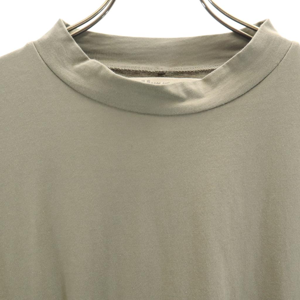 Honor gathering made in Japan 7 minutes sleeve Mock neck Cut M khaki Men's Used