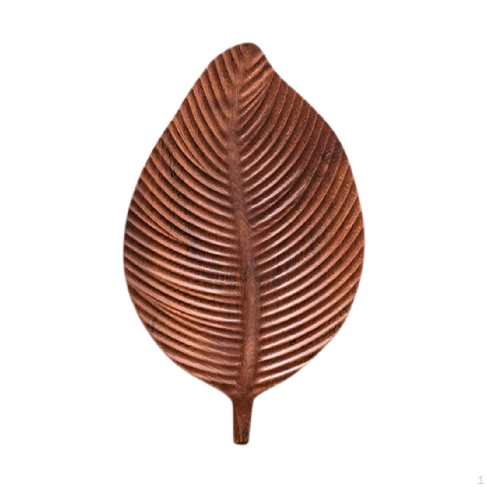 

Поднос в форме листа, деревянная тарелка, блюдо для завтрака, сервировка чая, десертов 30cmx18cmx2cm