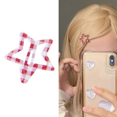 10lots Durablility Star Hairpin Colorful Hair Clip Fashion Personality Hairclip for Girls and Women