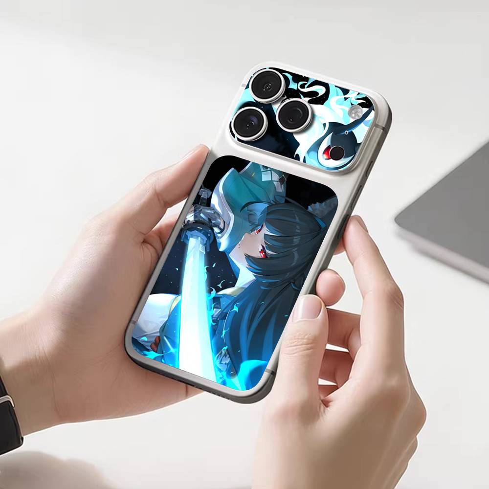 Hoshimi Miyabi ZZZ Back Protective Decal Skin Wrap Sticker for iPhone 17 Pro 17 Pro Max iPhone 17 Pro
