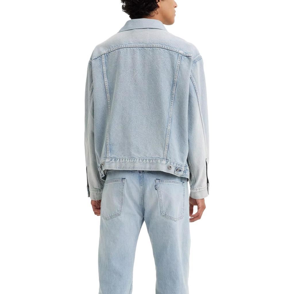 Levis Solid Color Button-Down Long Sleeve Denim Jacket Men Jackets Blue 21261-0026