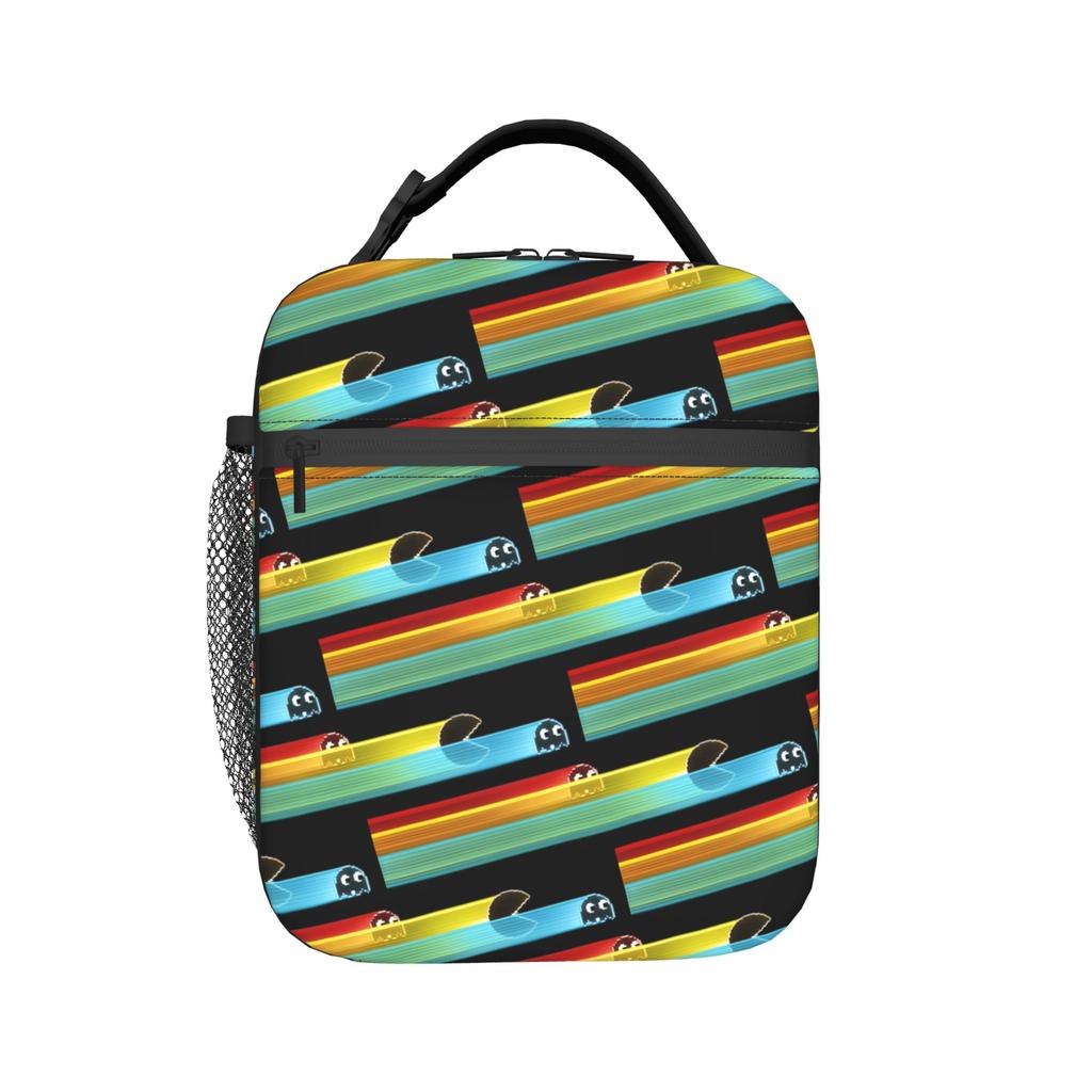 Custom P-Paced Insulated Lunch Bags for Women Men Electronics Game Portable Cooler Thermal Food Lunch Box Work School Travel