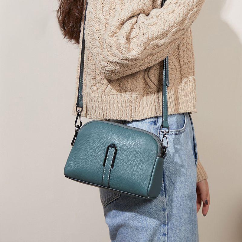 Valódi bőr táska Luxus női kézitáska táska női kézitáska női kuplungos telefontáskák válltáska Crossbody Messenger csomag