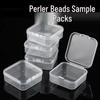 Transparent Polypropylene Small Square Bead & Office Stationery Storage Box