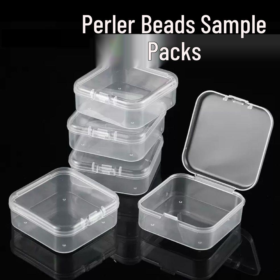 Transparent Polypropylene Small Square Bead & Office Stationery Storage Box