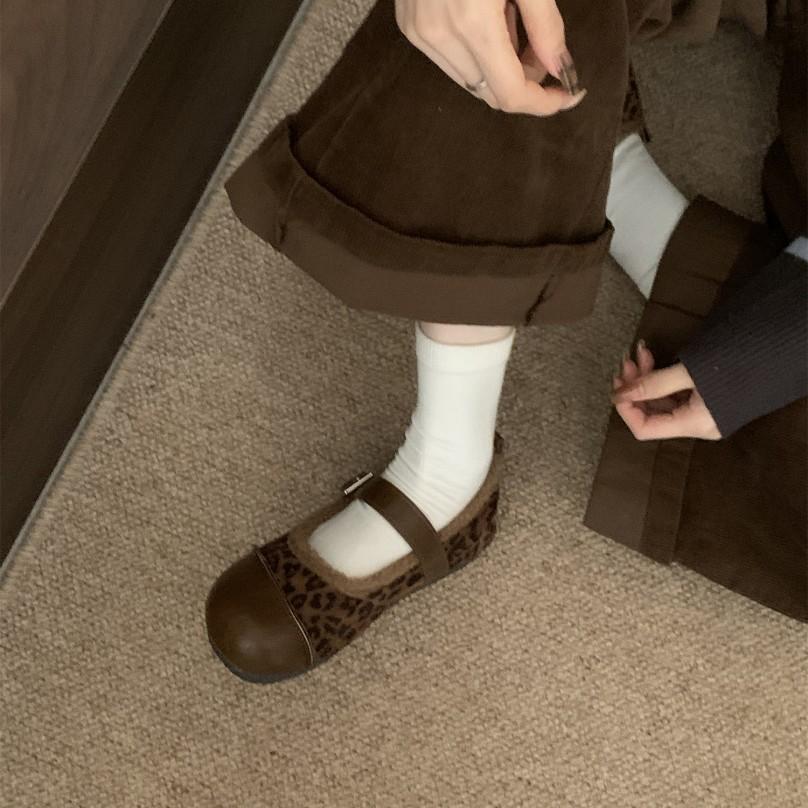 Popular Soft-soled Ugly Cute Boken Shoes 2025 New Spring and Summer Shallow Mouth Flat-soled Single Shoes Women's Versatile Mary Jane Shoes