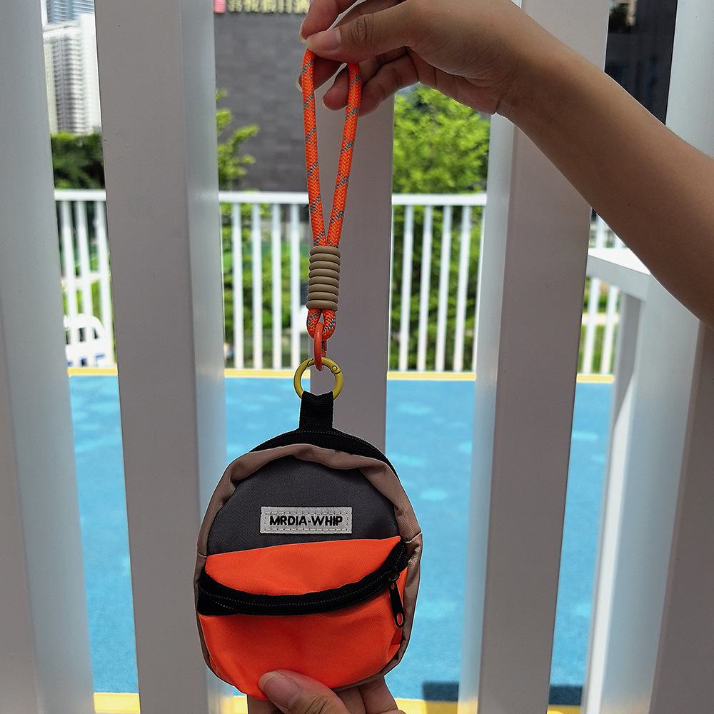 

Гаманець із двома монетами, що запобігає втраті, зі шнурком для мобільного телефону та невеликий домашній рюкзак, брелок, аксесуари