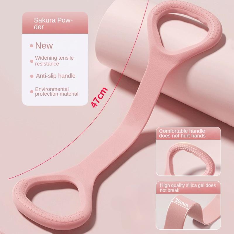 

Устройство для растяжки в форме 8 для открытой спины, похудения плеч и тренировки спины. Лента для йоги, фитнеса и растяжки с эластичностью Yoga Elastics