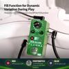 FLAMMA FC12 Drum Machine with FILL Function Guitar Drummer Pedal 6 Types of Music Up To 48 Drum Grooves Tap Tempo EQ Preset Drummer Green Real-time