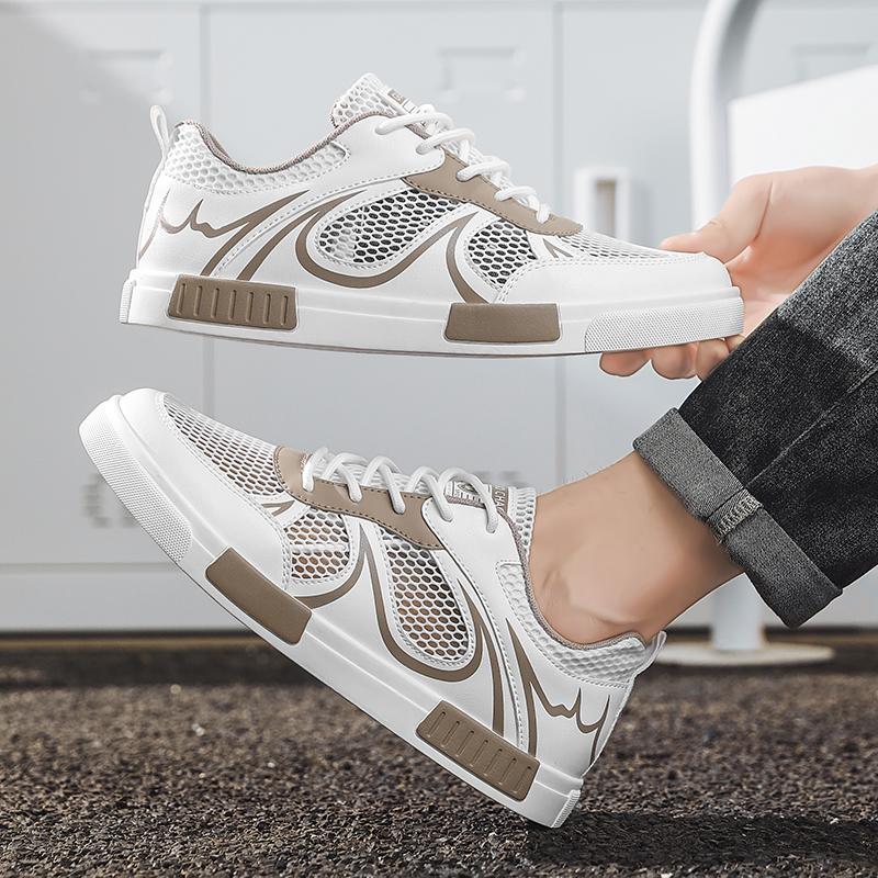 Heren Sportschoenen Zomer Ademend Casual Skateboard Schoenen Plus Size Witte Hardloopsneakers Schoenen voor Studenten