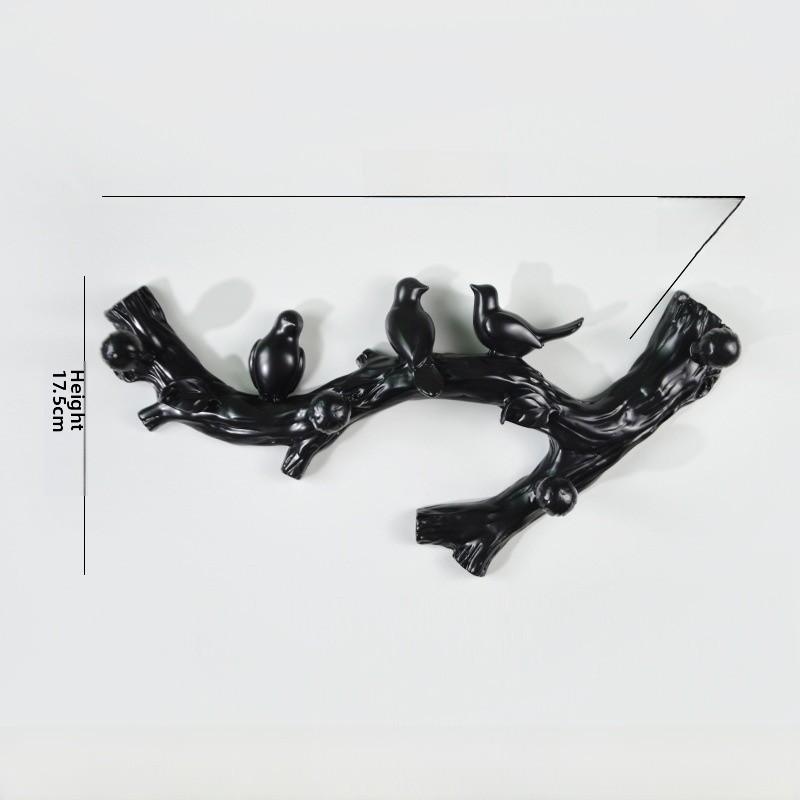 Sleek Bird Wall Hook Resin Organizer For Bathroom And Bedroom Storage Accessory