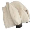 Down-Filled Thickened Woolen Coat with Long Sleeves - Winter Solid Color & Stylish Short Jacket