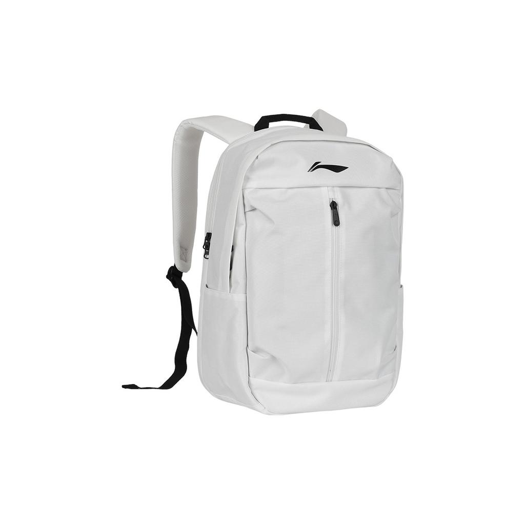 Li-Ning Ultra Lightweight Splash Resistant Multifunctional Large Capacity Polyester Backpack Unisex Backpack Black White ABSV515
