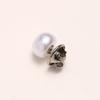 10pcs Fixed Pin DIY Decorative Safety Button Covers Imitation Pearl Button Brooch Pins  For Bags