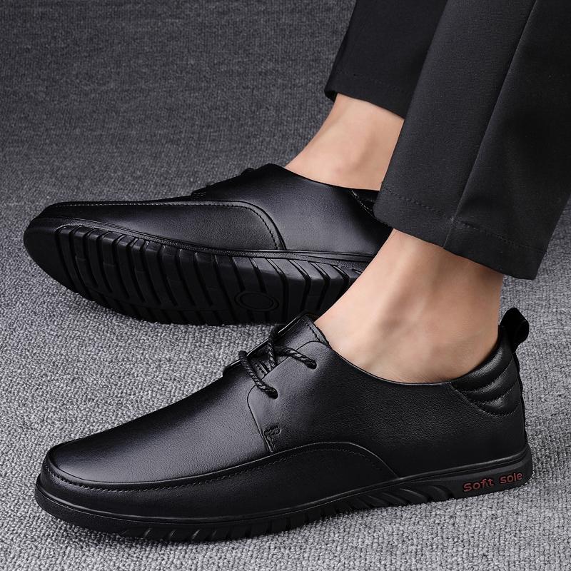 Pánské boty na platformě z pravé kůže, ležérní, pro muže, outdoorové, pohodlné, ručně vyráběné, šněrovací, nazouvací, pro muže, oxfordské boty, nové, 2024