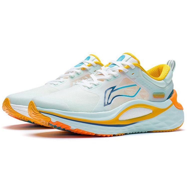 Li Ning Fierce Steed Durable Breathable Low Top Running Shoes Men Sneakers White Blue ARZS001-8