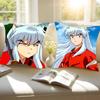 Anime Inuyasha Cushion Cover Car Throw Pillow Case For Sofa Car Christmas Gift 40x40cm 45x45cm