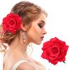 Bohemian Rose Lace Hair Clip and Brooch - Artificial Flower Accessory