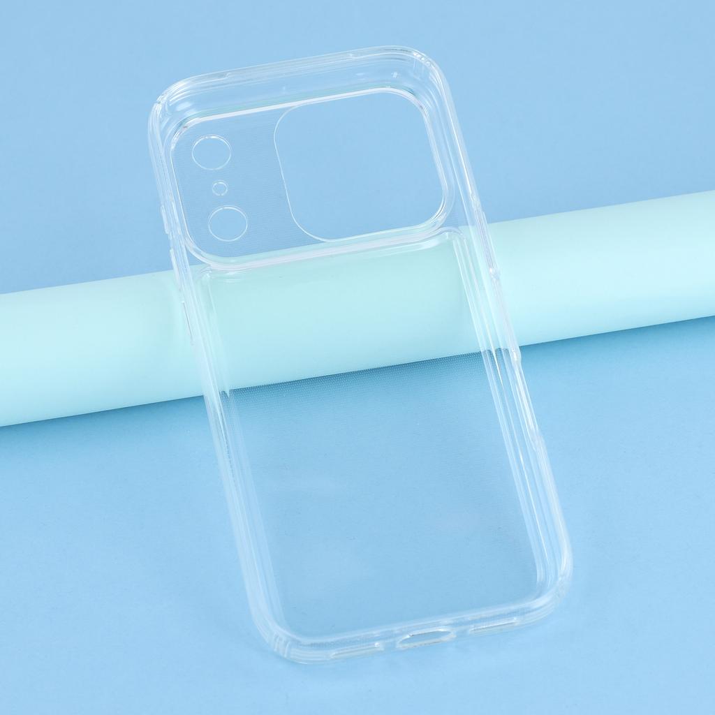 For iPhone 17 Pro Case HD Clear Soft TPU Phone Back Cover Airbag Protection