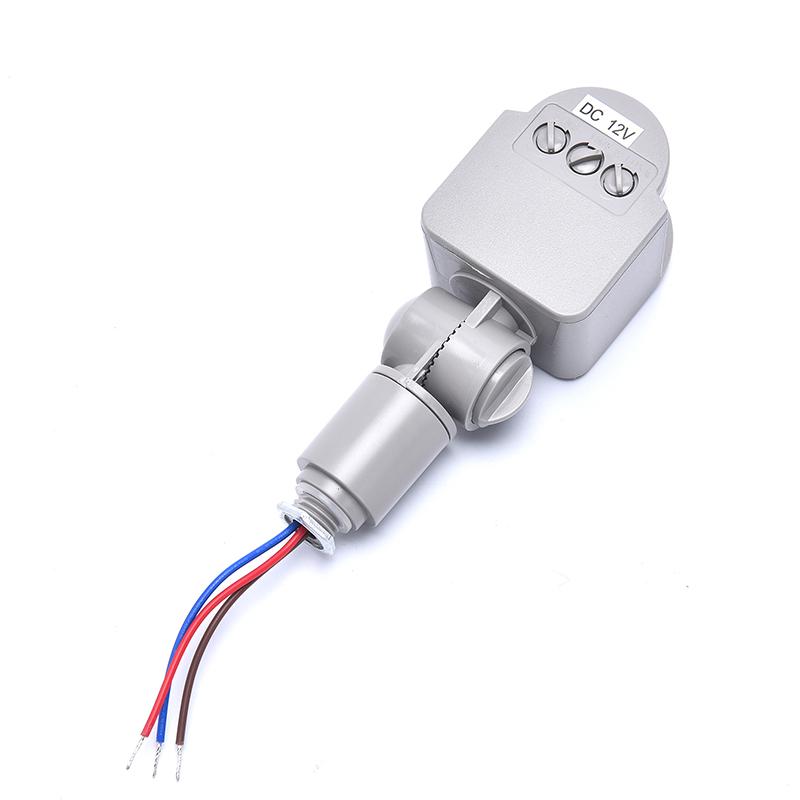 

Датчик движения Dc12V инфракрасный PIR детектор движения наружный датчик выключатель света серый