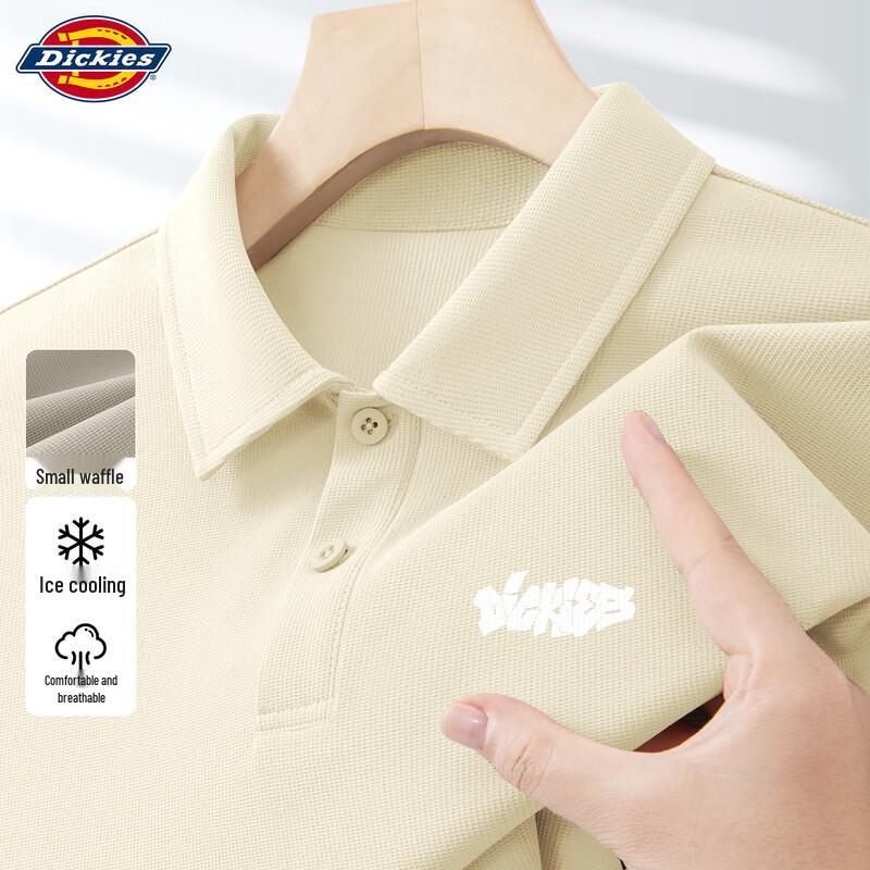 Мужская вафельная футболка-поло с коротким рукавом Dickies 2026 M