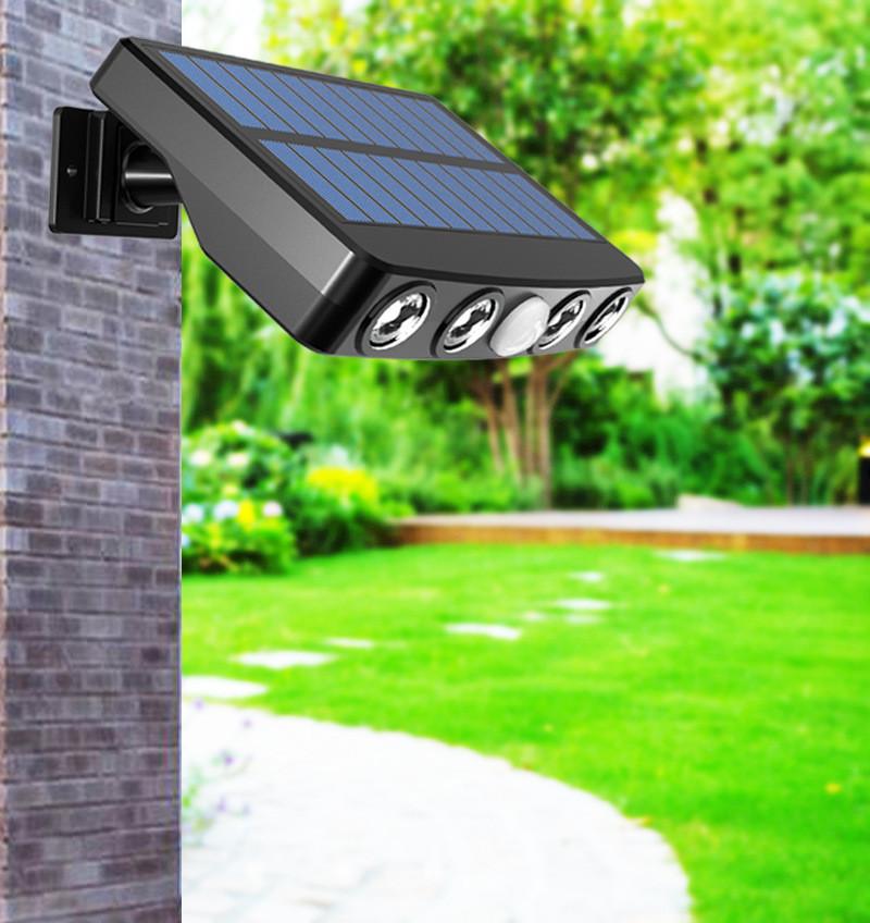Solar Sensor Wall Light Waterproof Garden Decor With Rgb And Warm White Led For Outdoor Yard