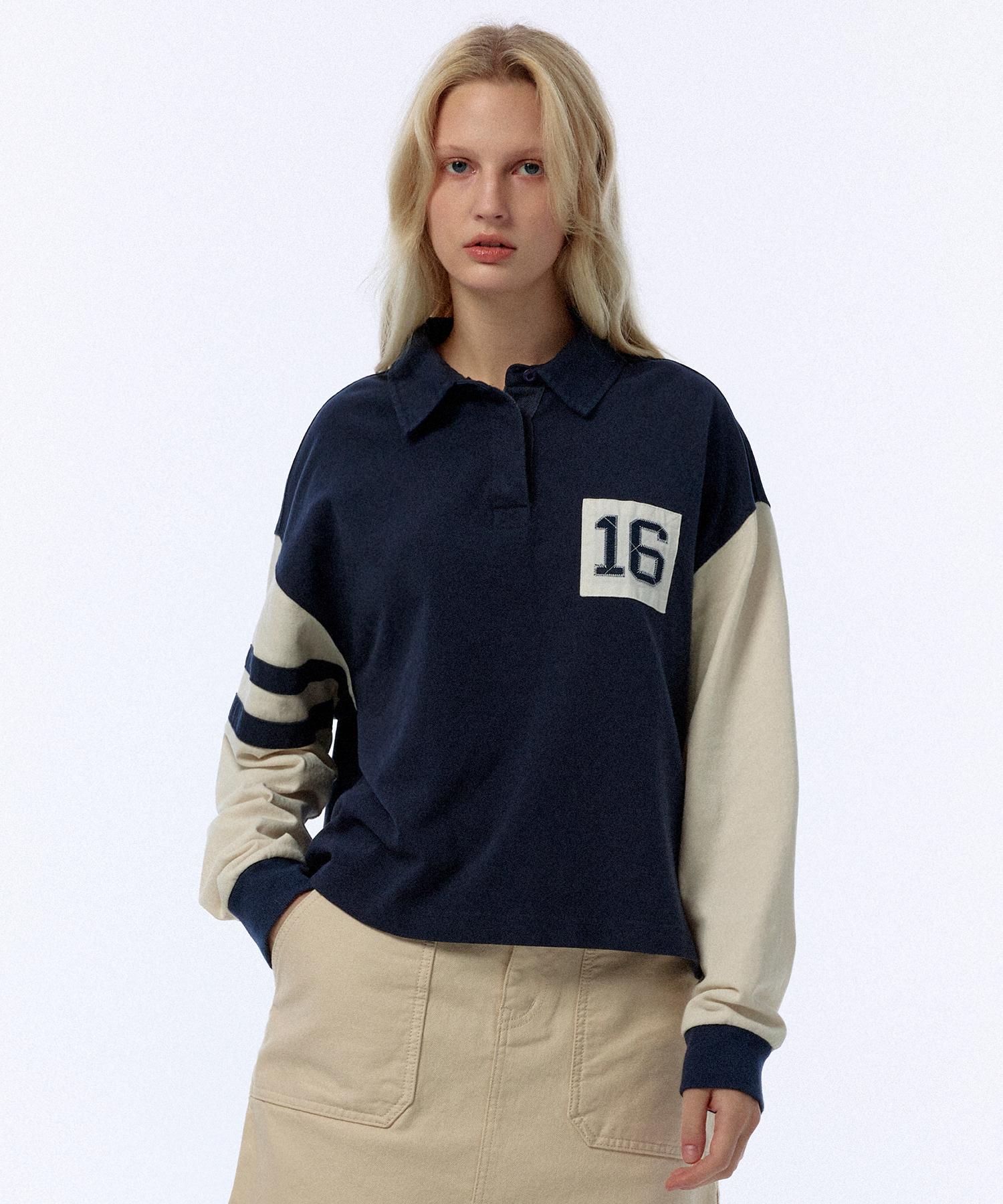 Clove [24Fw Clove] Heritage Rugby Shirt_Women (Navy) Navy/Free