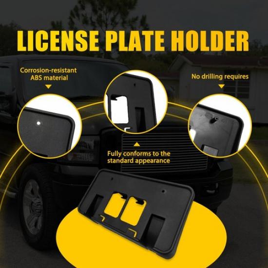 Front License Plate Tag Frame Bracket For 05-07 Ford Super Duty & Excursion EXV