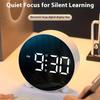 LED Large Digital Intelligent Alarm Clock Rechargeable, Silent and Timed, Children's Learning Clock Gift