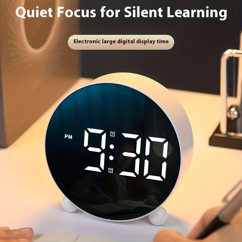 LED Large Digital Intelligent Alarm Clock Rechargeable, Silent and Timed, Children's Learning Clock Gift