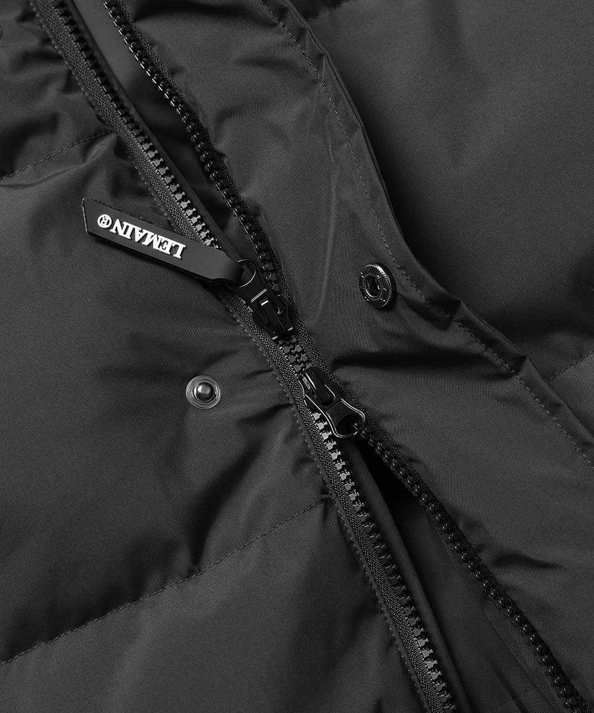 Lemain Second 2Way Oversized Volume Wellon Puffer Vest [Black]