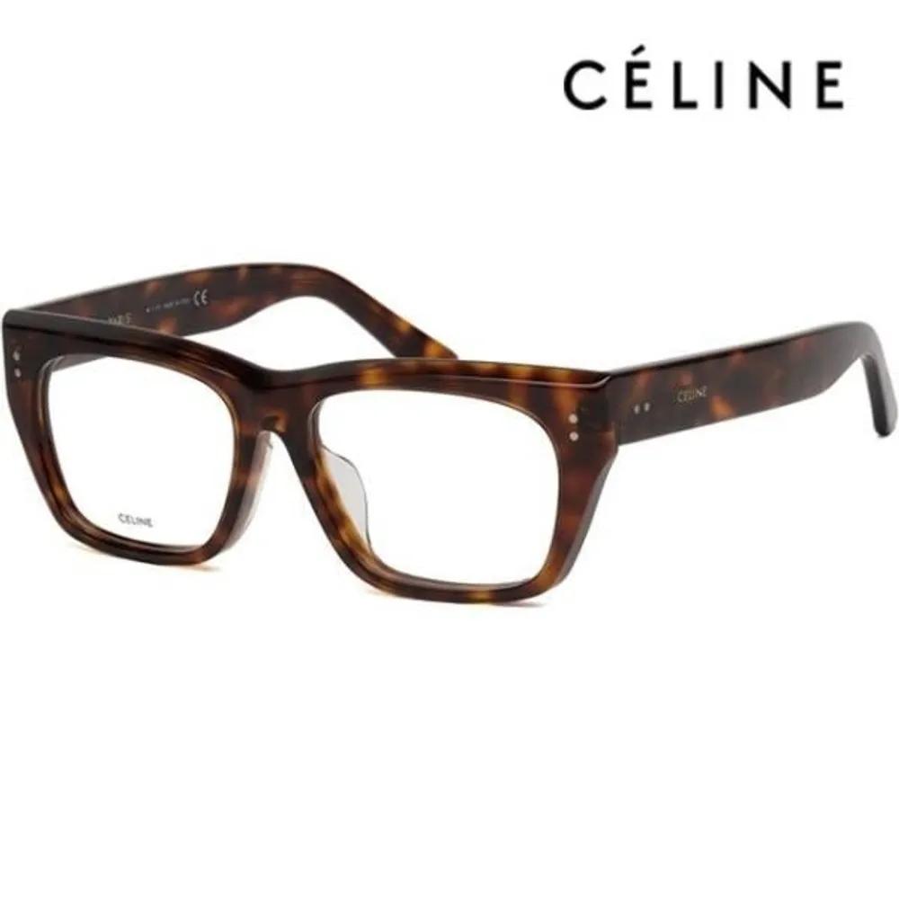 

[Celine] Eyeglass Frames CL50034F 054 Thick Leopard Print Square Horn-rimmed Frames