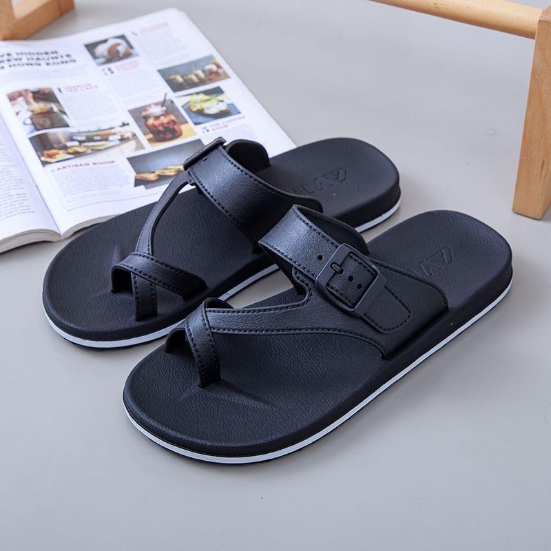 Men's Summer Outdoor Stylish Thick Sole Versatile Non-Slip Casual Thong Flip Flops Beach Shoes