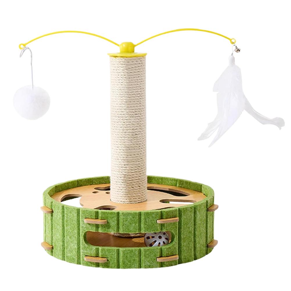 1pcs Cat Teaser Toy Self Play Boredom Relief Cat Interactive Puzzle Box Bell Balls Maze Game Pet Entertainment Activity Center